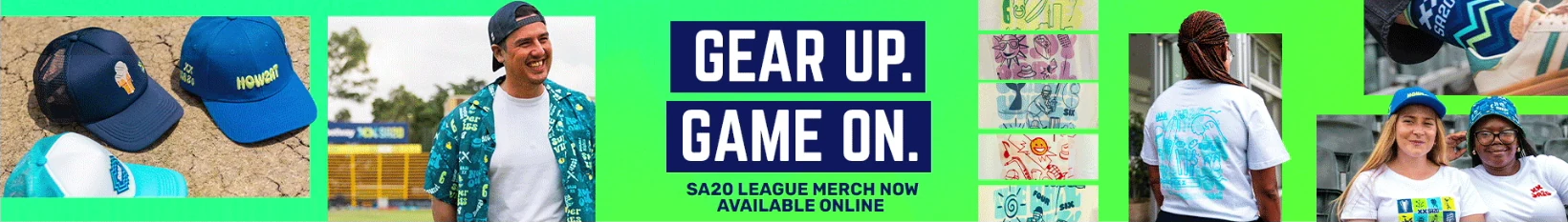 Gear up, game on: SA20 League merch now available online